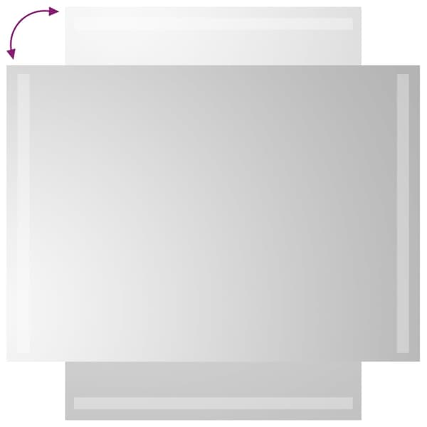 vidaXL Badrumsspegel med LED, 50x70 cm