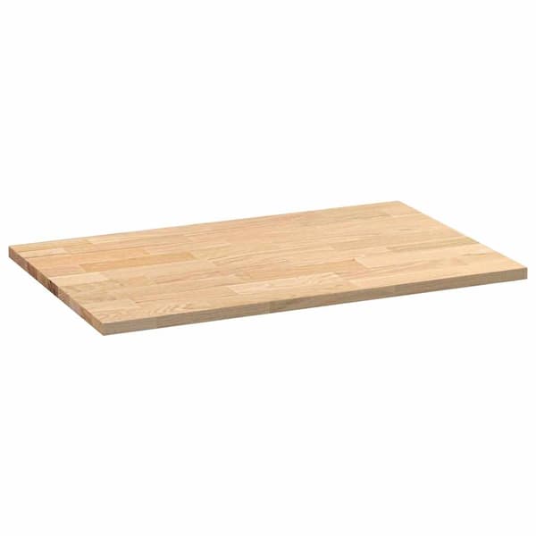 vidaXL køkkenbordplade, 100x63,5x2,7 cm, rektangulær, massivt egetræ