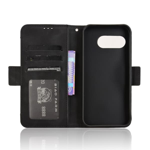 Flip-cover til Google Pixel 9A, kortholder, sort