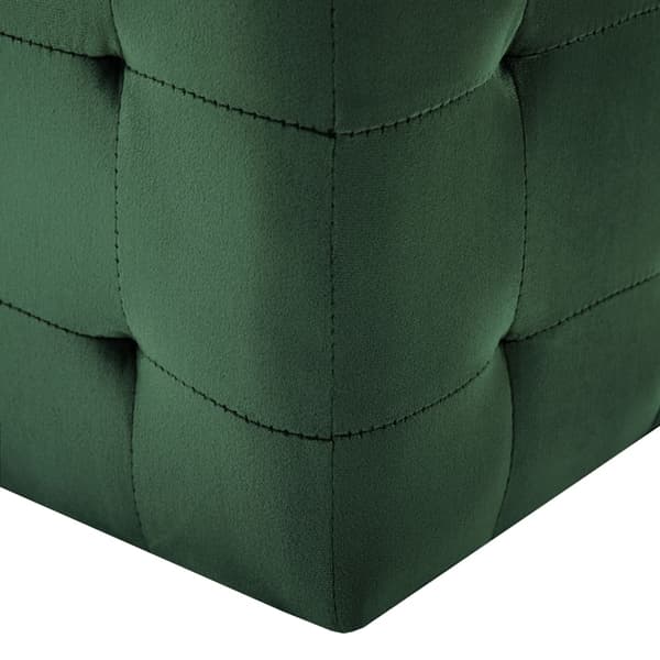 vidaXL Puffar, set om 2, grön, 30 x 30 x 30 cm, sammet