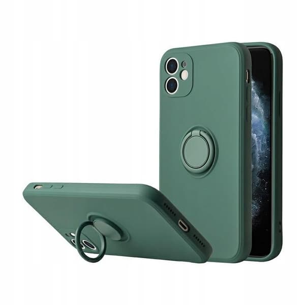 BAKSIDAN MED RING GRÖN IPHONE 13 PRO MAX + GLAS
