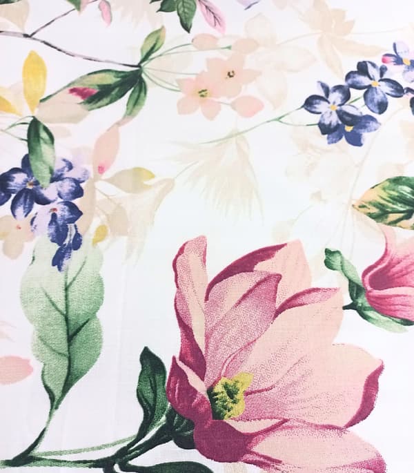 SÄNGBÄCKSET 160x200 cm TJOCKT BOMULLSSET MED BLOMSTER