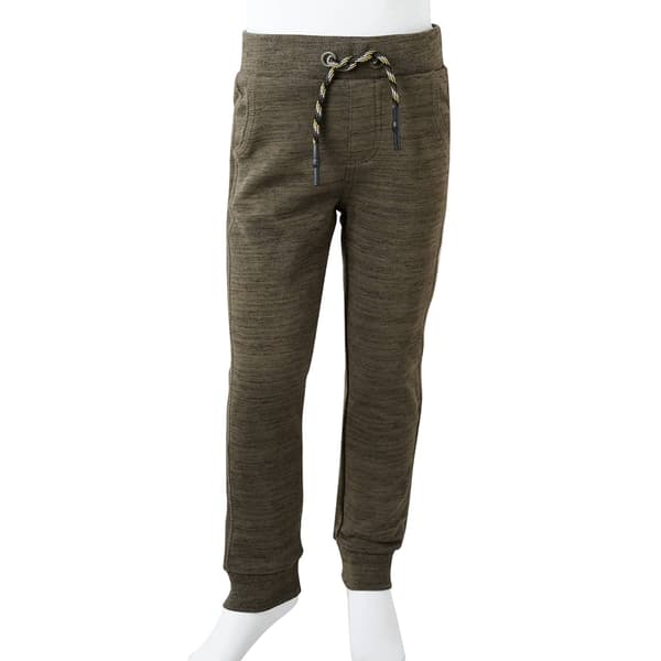Barnmjukisbyxor, khaki melerad, 104