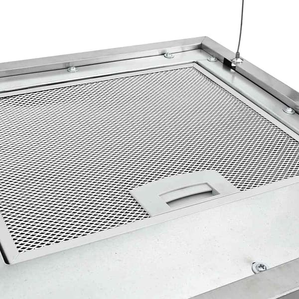 vidaXL væghængt emhætte, touchskærm, LCD, 37 cm, rustfrit stål