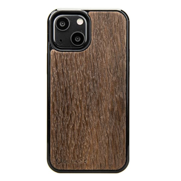 Røget egetræscover til iPhone 13 Mini