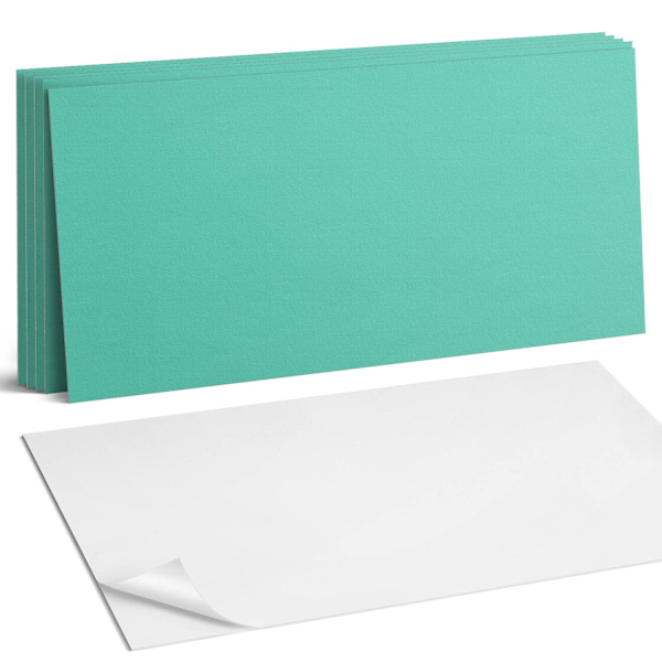 Set med PVC-plattor med dekor för kök eller badrum, mintfärg, 6x60x30 ...