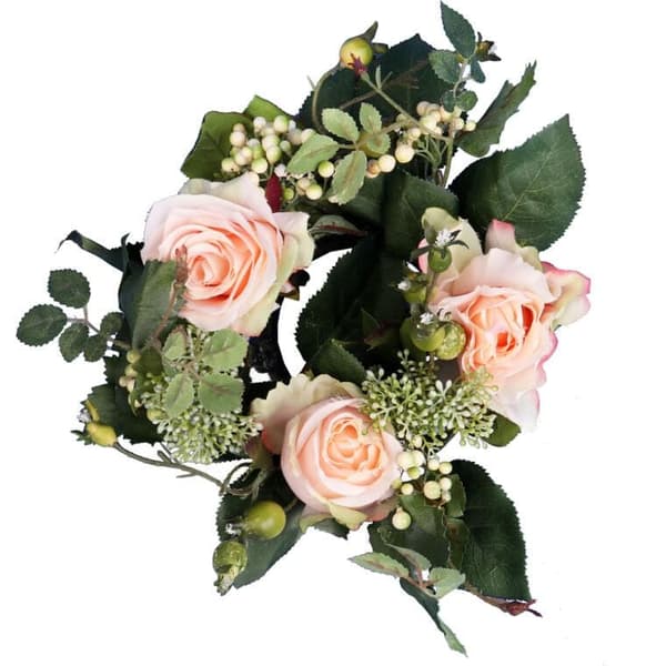 Romantisk krans med rosor, diameter 20 cm