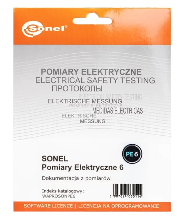 SONEL MPI-535 elinstallationsparametermätare med PE6-program