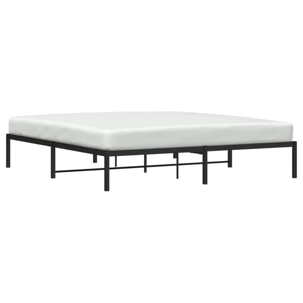 vidaXL metalsengestel sort 183x213 cm