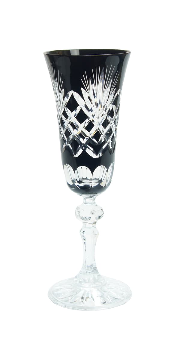 Sorte krystal champagneglas 150 ml Ananas