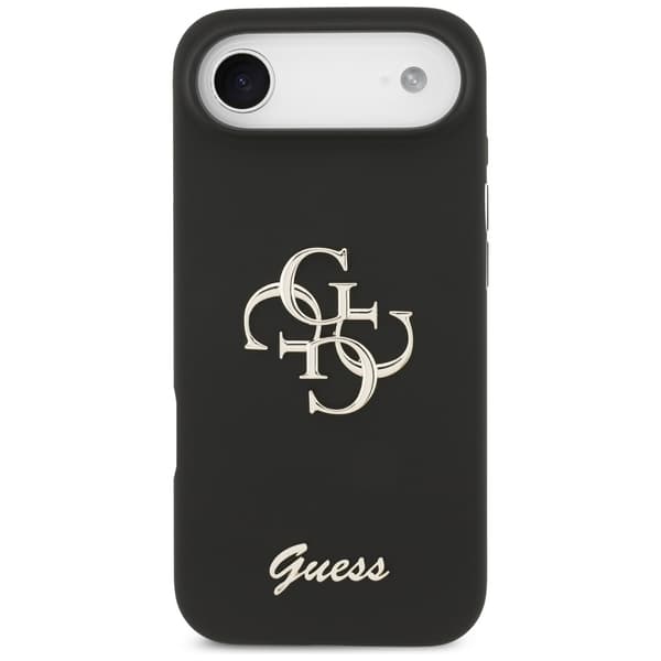 Guess Silikone Big 4G Script cover til iPhone Air, sort
