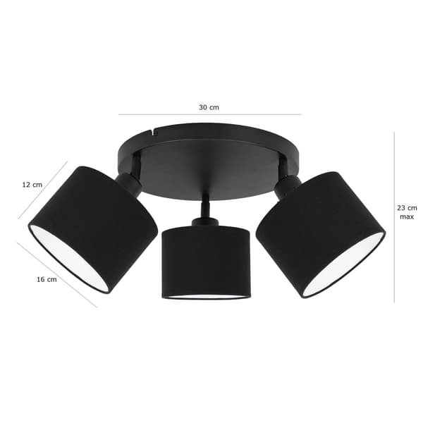Tornado AMP3K lampa svart