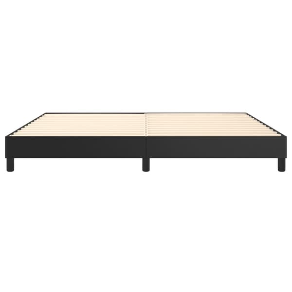 vidaXL sengestel sort 200x200 cm kunstlæder