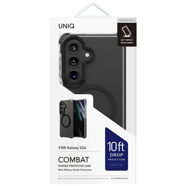 UNIQ Combat MagSafe-etui til Galaxy S26, sort