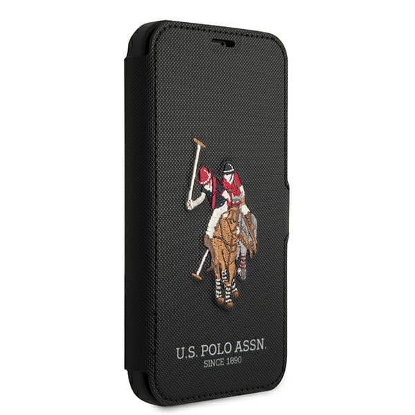 US Polo Polo Embroidery Collection-etui til iPhone 12/12 Pro, sort