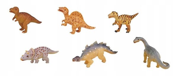 Stor dinosaurfigur, der forestiller et tomt æg, 10 cm.