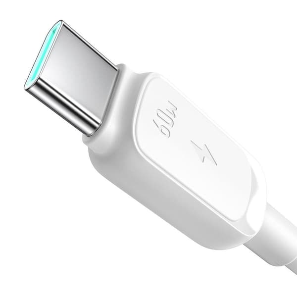 USB-C 60W 1,2m laddningskabel - Vit