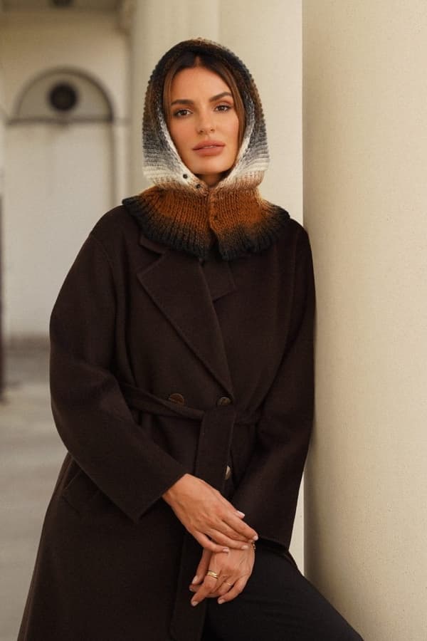 Balaklava Hætte med Trykknapper, Cameo-Virginia Rød