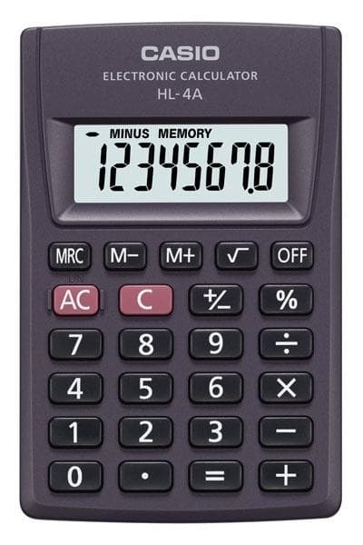 Casio HL-4A BOX-lommeregner