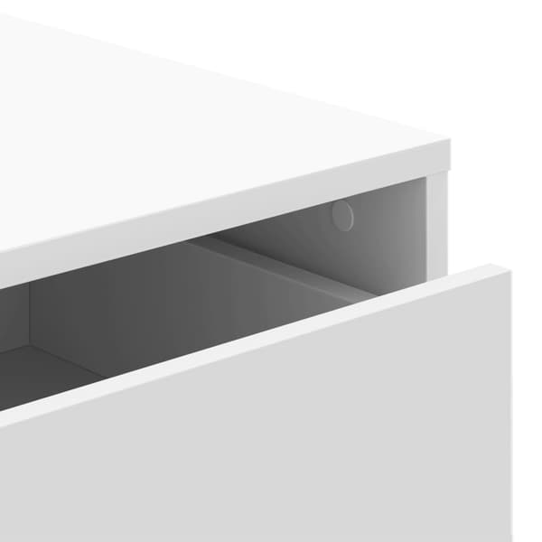 vidaXL kommode, hvid, 40x41x76 cm, træbaseret materiale
