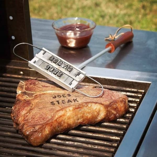 Grilljern til mærkning af burgerkød