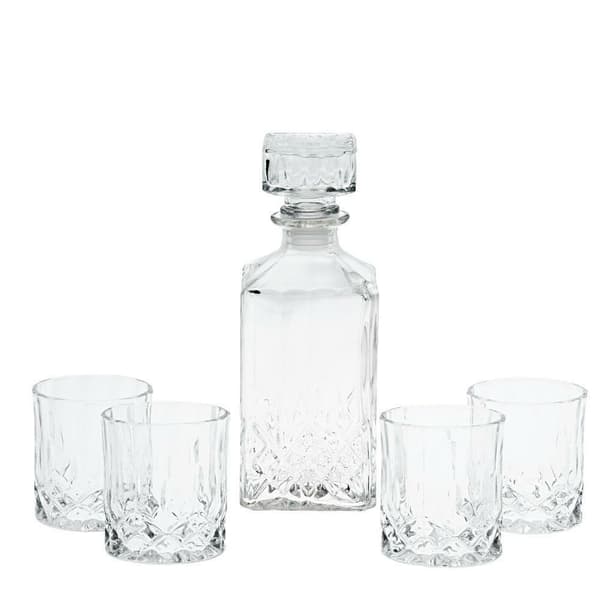 5-delt cocktail- og whiskysæt