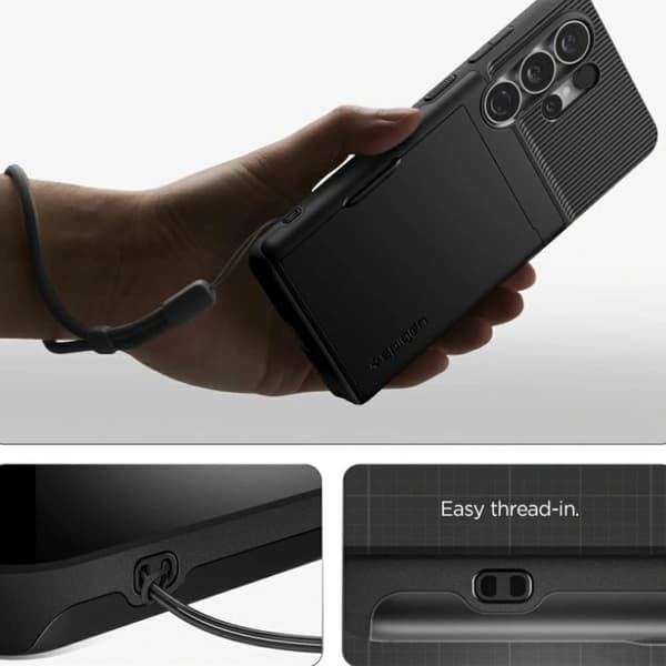 Spigen Slim Armor CS-cover til Galaxy S26 Ultra, sort