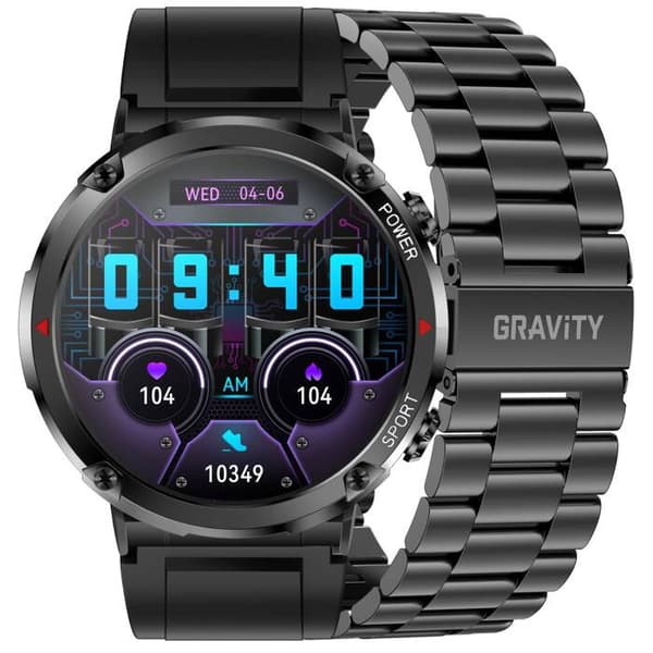 Herre smartur GRAVITY GT21-1 - Bluetooth-opkald, ekstra rem (sg025a)
