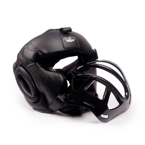 StormCloud HG1 Boksehjelm med Gitter Sort M
