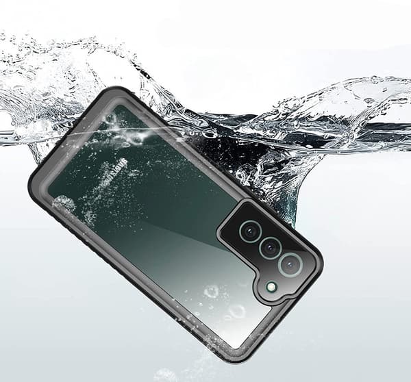 IP68 Vandtæt Etui til Samsung Galaxy S22+ Plus, Redpepper Dot+, Sort