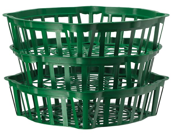 Rund lökkorg 18 cm | Gräsgrön