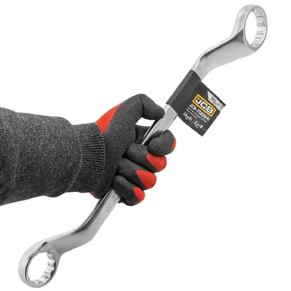 JCB RINGNØGLE 2-SIDET 45 GRADER ANKEL 36x41 mm Cr-V 12-PUNKT