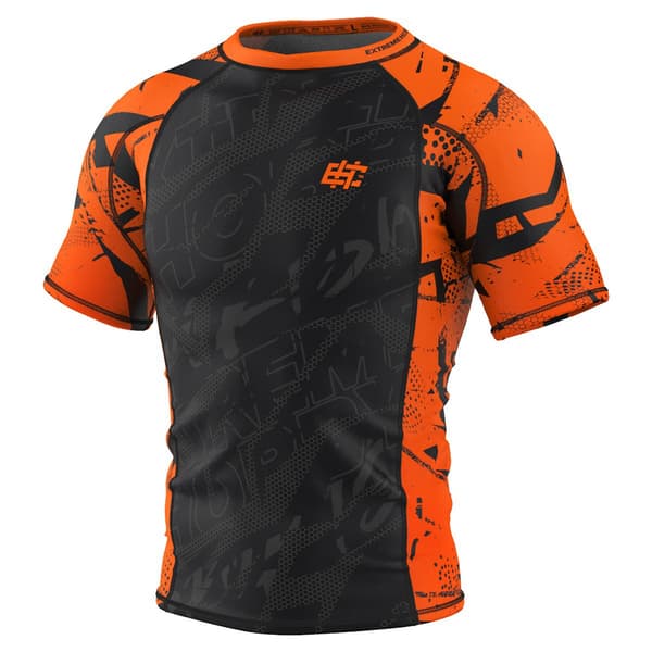 Herr kortärmad rashguard NEO M LIME