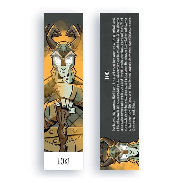 Bokmärke i kartong - Loki