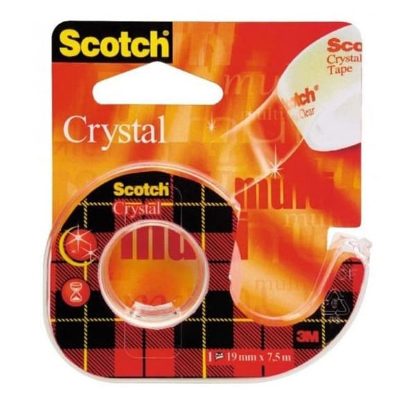 Scotch Crystal Clear kontortapedispenser 19 mm
