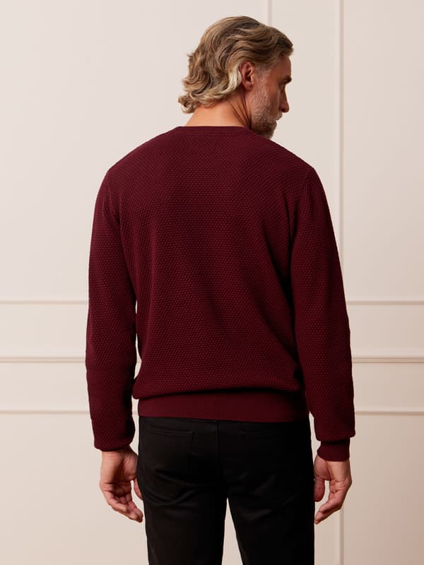 Bordeauxrød sweater BICKNELL M