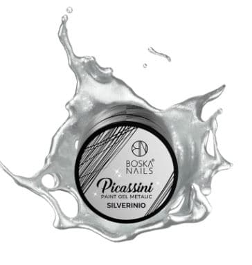Boska Nails Picassini Gellack Metallic Silverinio - 5ml