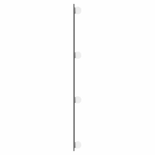 vidaXL Väggspegel med LED, 30x80 cm, Glas, Rektangulär