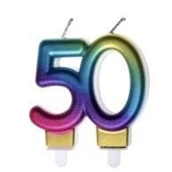50-farvet fødselsdagslys