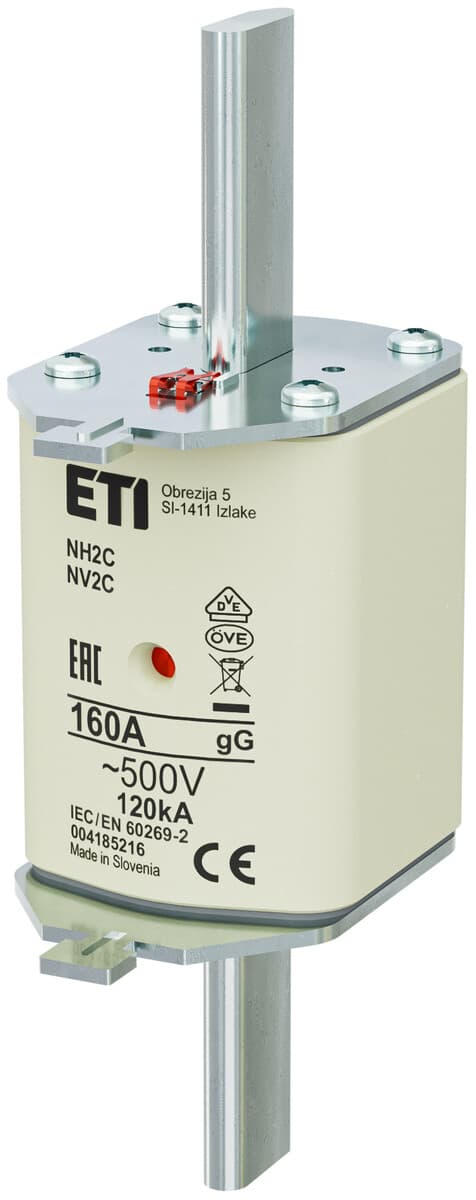 Sikringsindsats - NH2C gG 160A/500V - langsom