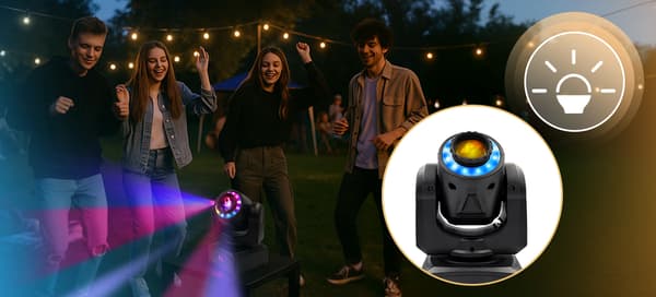 MusicMate MM-HL400 SpinMotion PRO LED roterende hoved