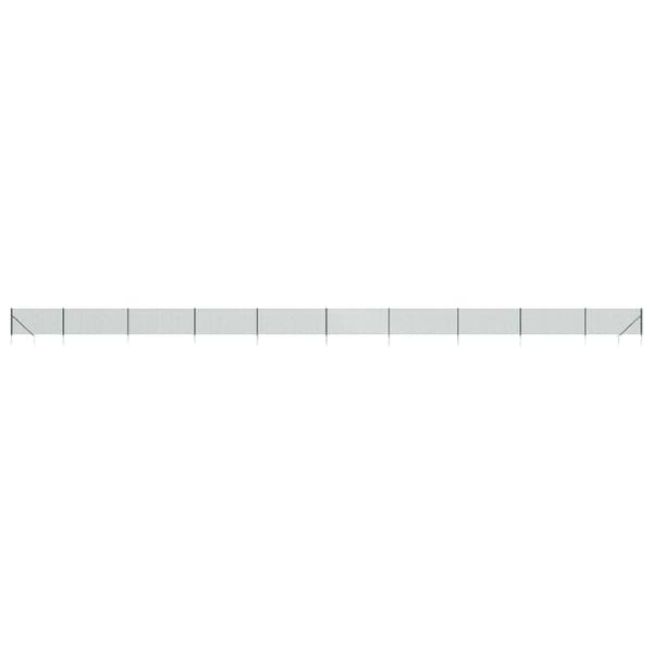 vidaXL nethegn med ankre, grøn, 1x25 m
