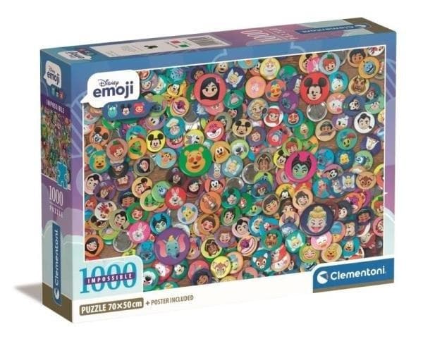 Puslespil 1000 Kompakte Disney Emoji