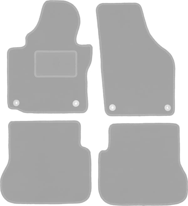 Grå bilmåtter til: Volkswagen Caddy 2K minivan (2004-2010)