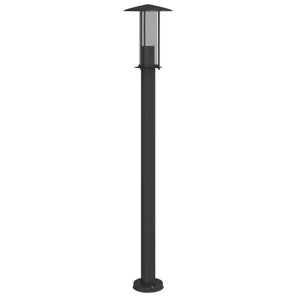 vidaXL havelampe sort 100 cm rustfrit stål