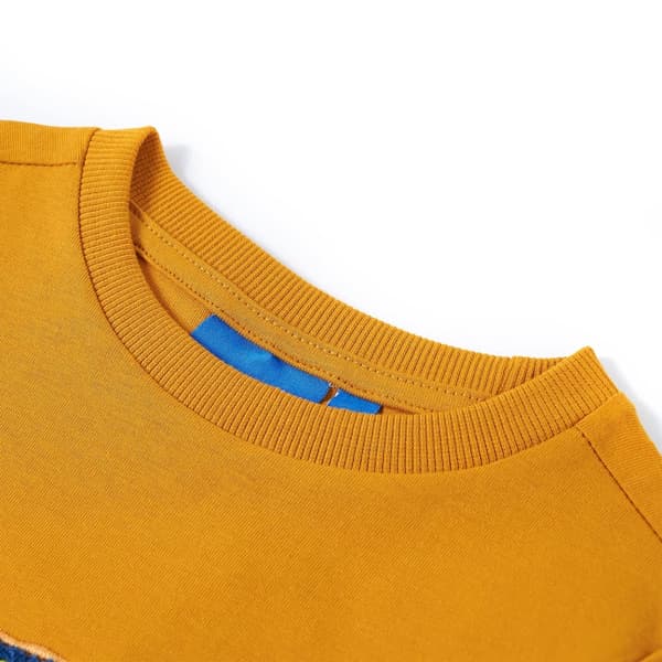 Barn långärmad T-shirt, ockra, 104