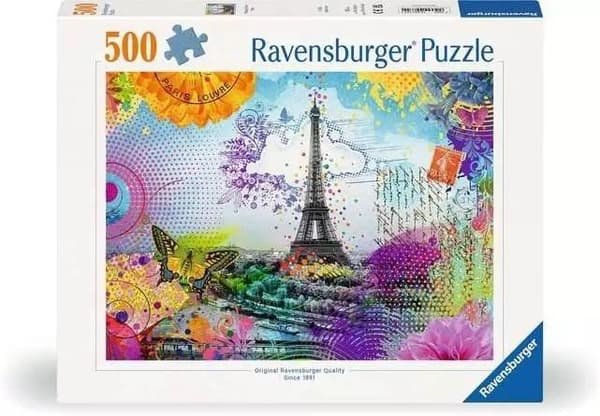 Puzzle 500 Postikortti Pariisista