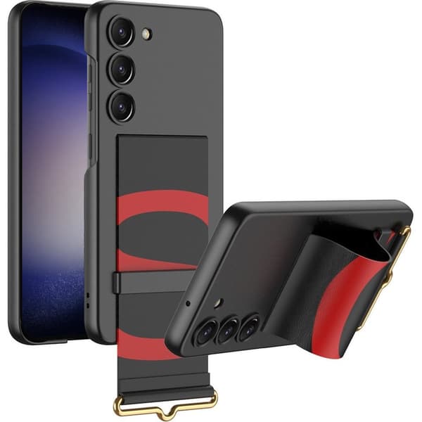 Etui til Samsung Galaxy S23, GKK Strap Cover, sort