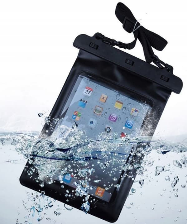 Vandtæt tablet-etui til tablet PAD til pool strand sand stor pink