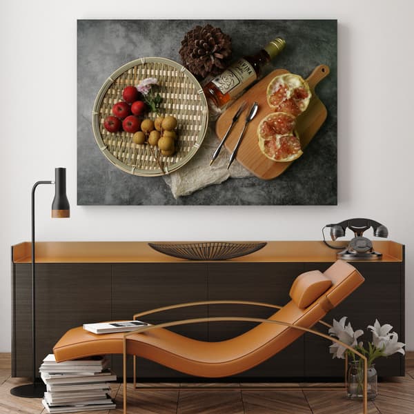 Canvastavla Kök Fruktkomposition 70x50 cm